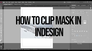 How to clip mask in Indesign #shorttips