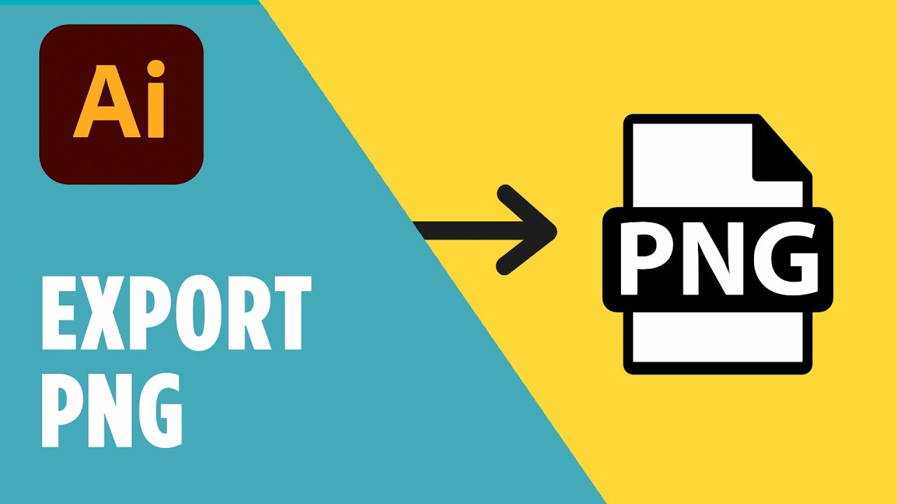 Export PNG with Transparent Background in Adobe Illustrator - YouTube