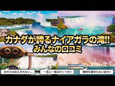 【旅VLOG】カナダのナイアガラの滝を観光したみんなの反応集
