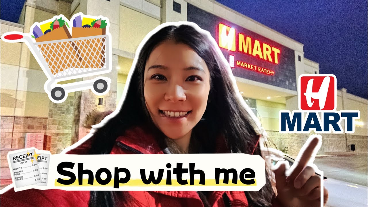 Hmart shop with me! Hmart asian grocery haul! Korean market shopping