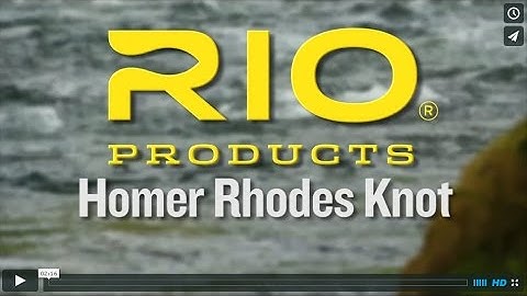 A short film showing how to tie the Homer Rhodes Knot