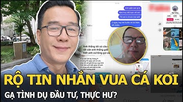 Rộ tin nhắn Vua cá Koi gạ tình dụ đầu tư, thực hư?