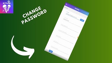 how to change smule password