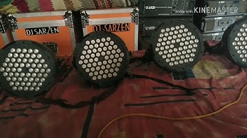 PAR LIGHT कैसे running होता है..Dmx512 से..Part -1 by Dj sarZen....