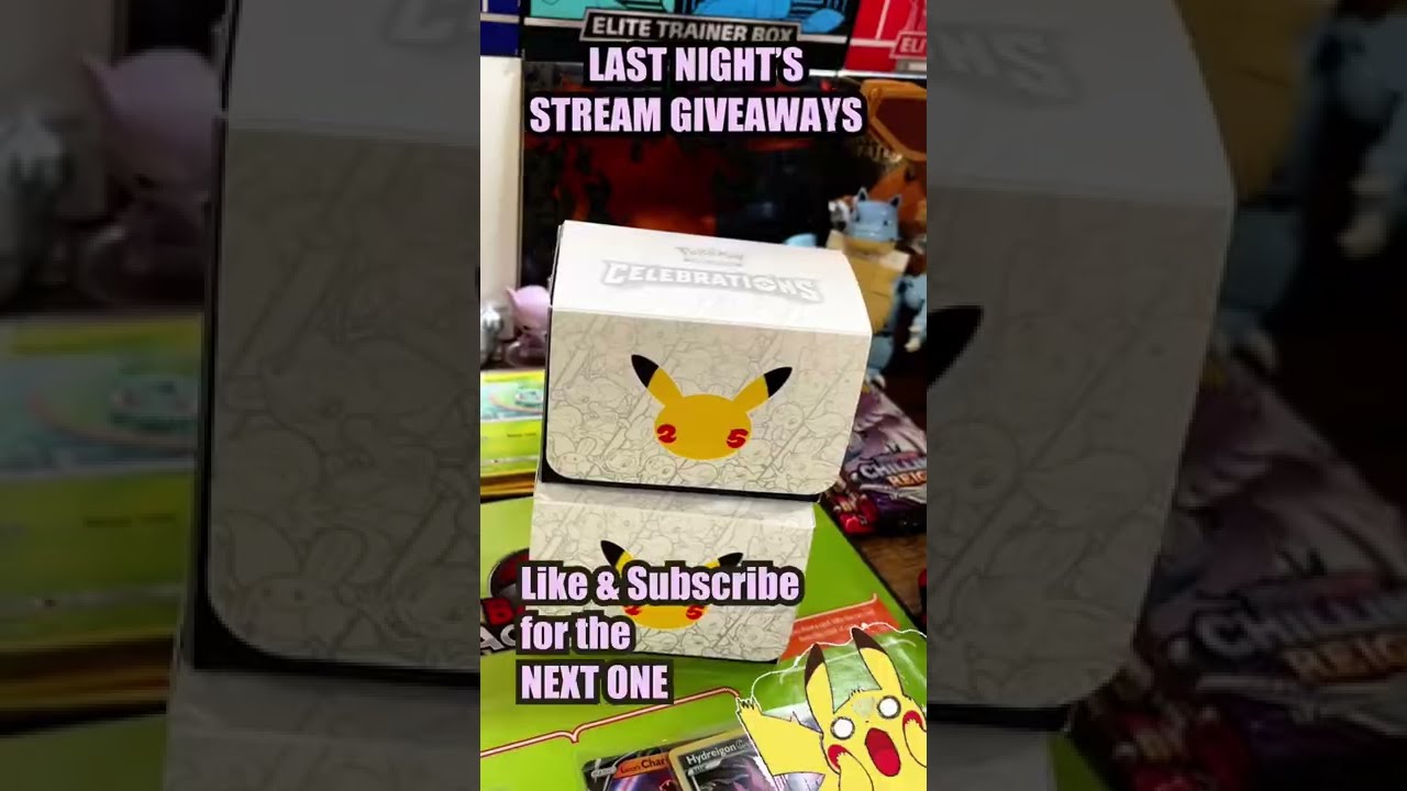 Pokemon Celebrations Giveaway Winners! 