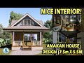 AMAKAN HOUSE DESIGN WITH ATTIC | 7.5m x 5.5 METERS