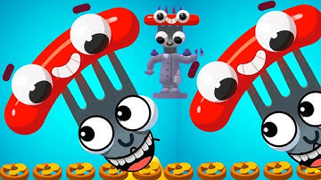 🤡🤡Fork N Sausage gameplay (android iOS) level 100+