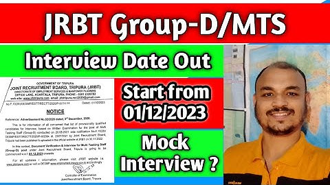 JRBT Group D Interview Date Out I Mock Interview #jrbt #jrbtinterviewpreparation