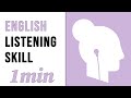 [1 Minute] English Listening Practice V6