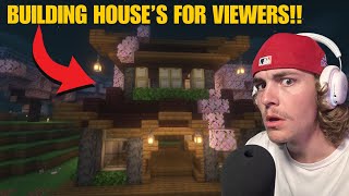 BUILDING HOUSES FOR VIEWERS!! | JAPANESE VILLAGE IN MINECRAFT PART 1