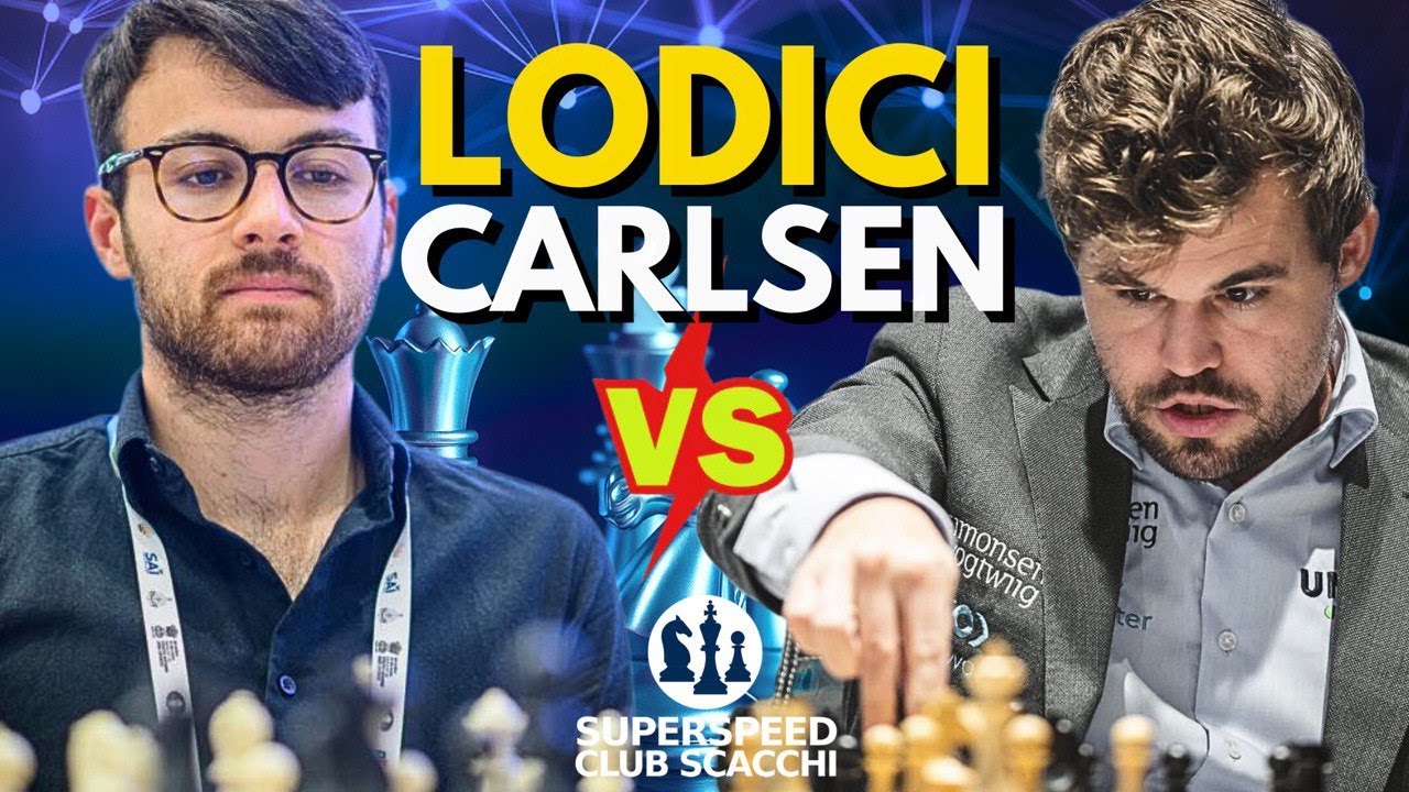 Carlsen vs Lodici Mondiale Rapid 2025 | Round 1 | Capolavoro ASSOLUTO