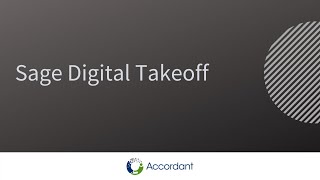 Sage eTakeoff Estimating