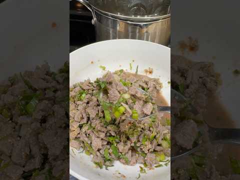 S152 Thai beef salad “Laab Nua” Delicious tasty dish