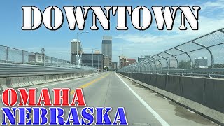 Omaha  Nebraska  4K Downtown Drive