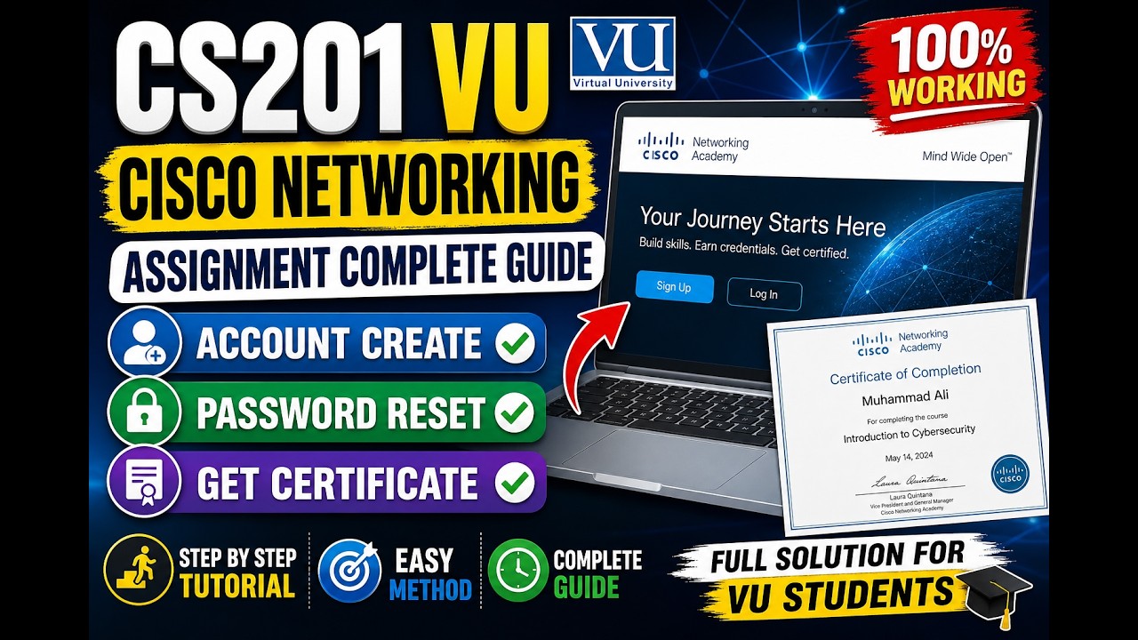 CS201 Assignment 2 Solution Spring 2026 | VU CS201 Cisco Assignment 2 ...