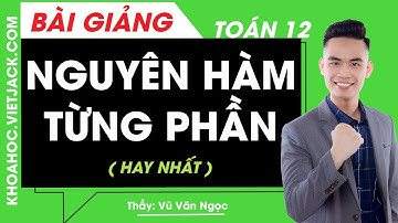 Nguyên hàm từng phần - Toán học 12 - Thầy Vũ Văn Ngọc (HAY NHẤT)
