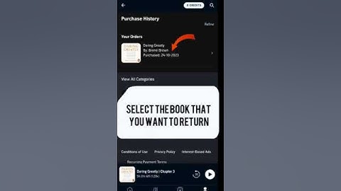 How to Return an Audiobook on Audible in 30 seconds - Easy Step-by-Step #audible #audiblebooks