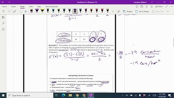 Calculus 4.1 Interpreting the Meaning of the Derivative in Context Examples 3 & 4