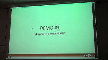 SQLDay Lite 2015 | K.Nowiński, T.Libera - Nowości w zakresie bezpieczeństwa w SQL Server 2016