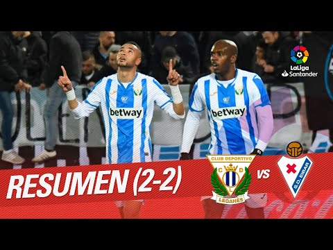 Resumen de CD Leganés vs SD Eibar (2-2)