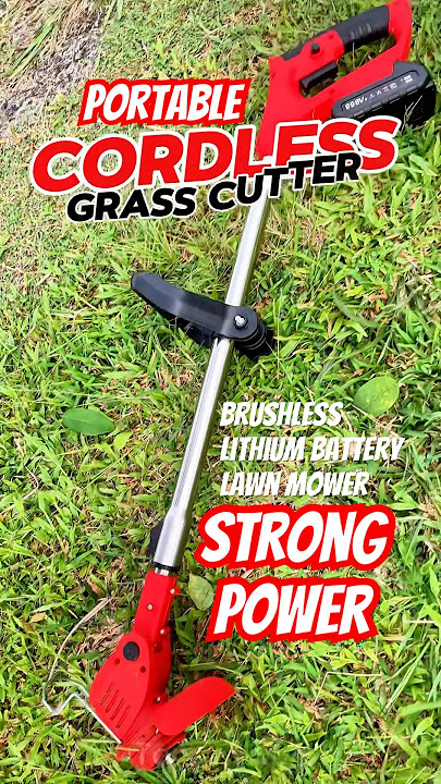 No 🚫 Petrol! Strong Power Cordless Grass Cutter #grasscutter #grasstrimmer #lawnmower #cordless
