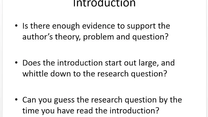 Research Article Critique Garner 2014