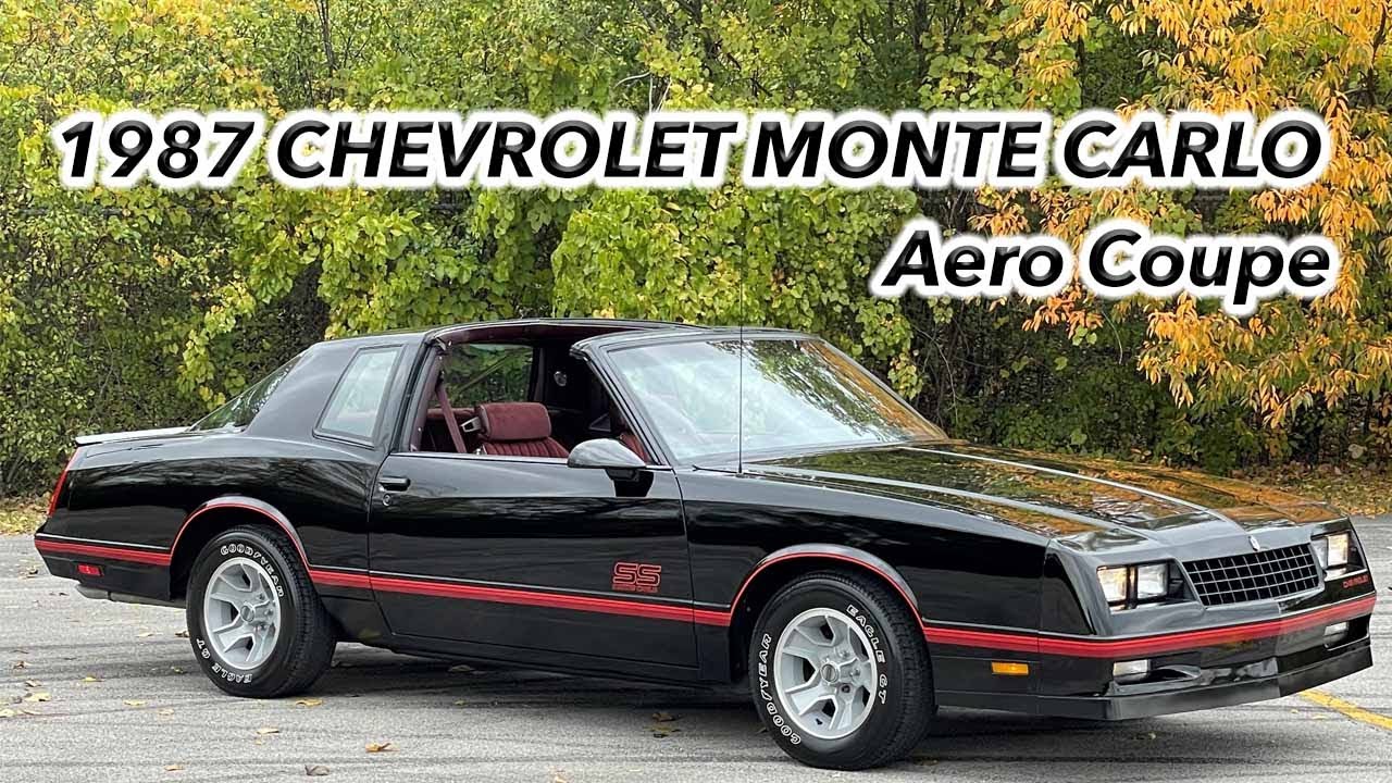 1987 CHEVROLET MONTE CARLO AERO COUPE ***FOR SALE*** YouTube