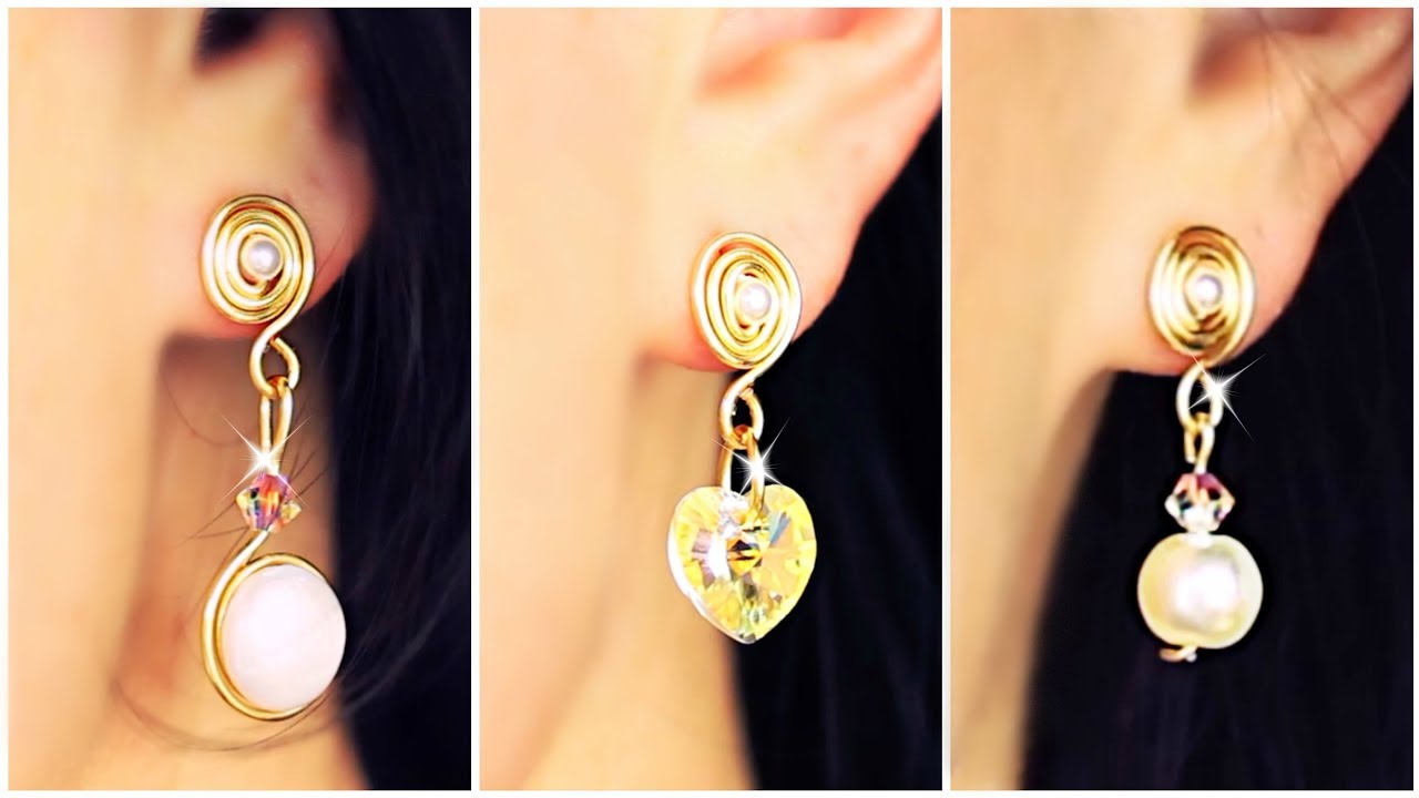 How To Make Earrings - Simple Knotted Design