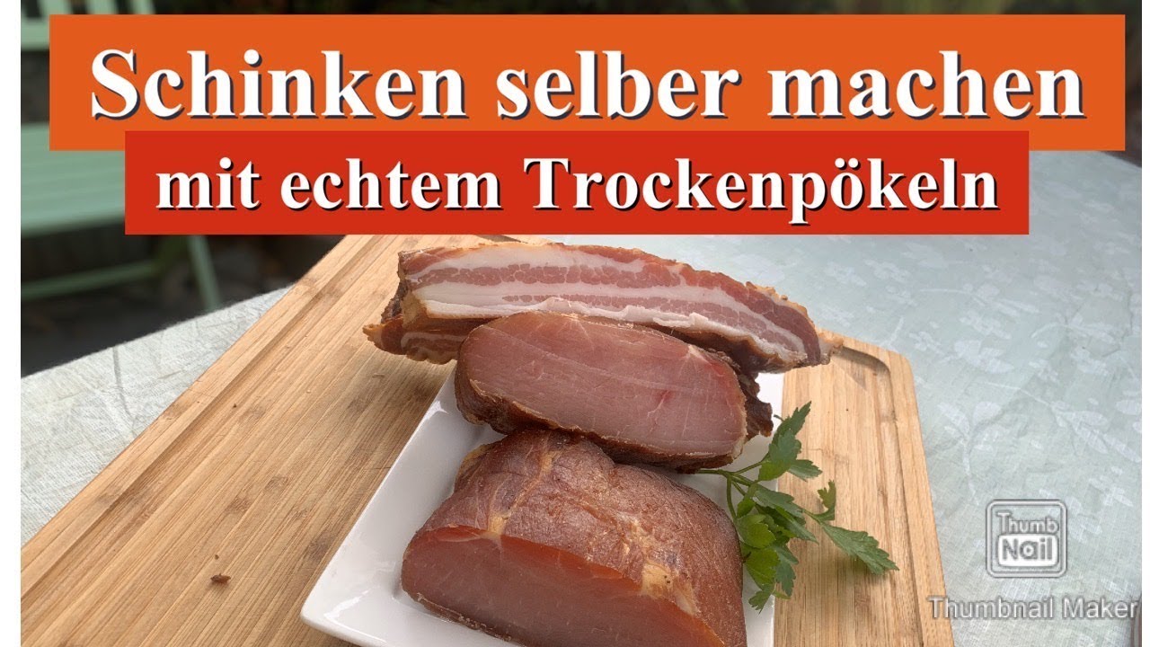 Kassler Kamm selber machen - pökeln und räuchern - Opa Jochens Rezept