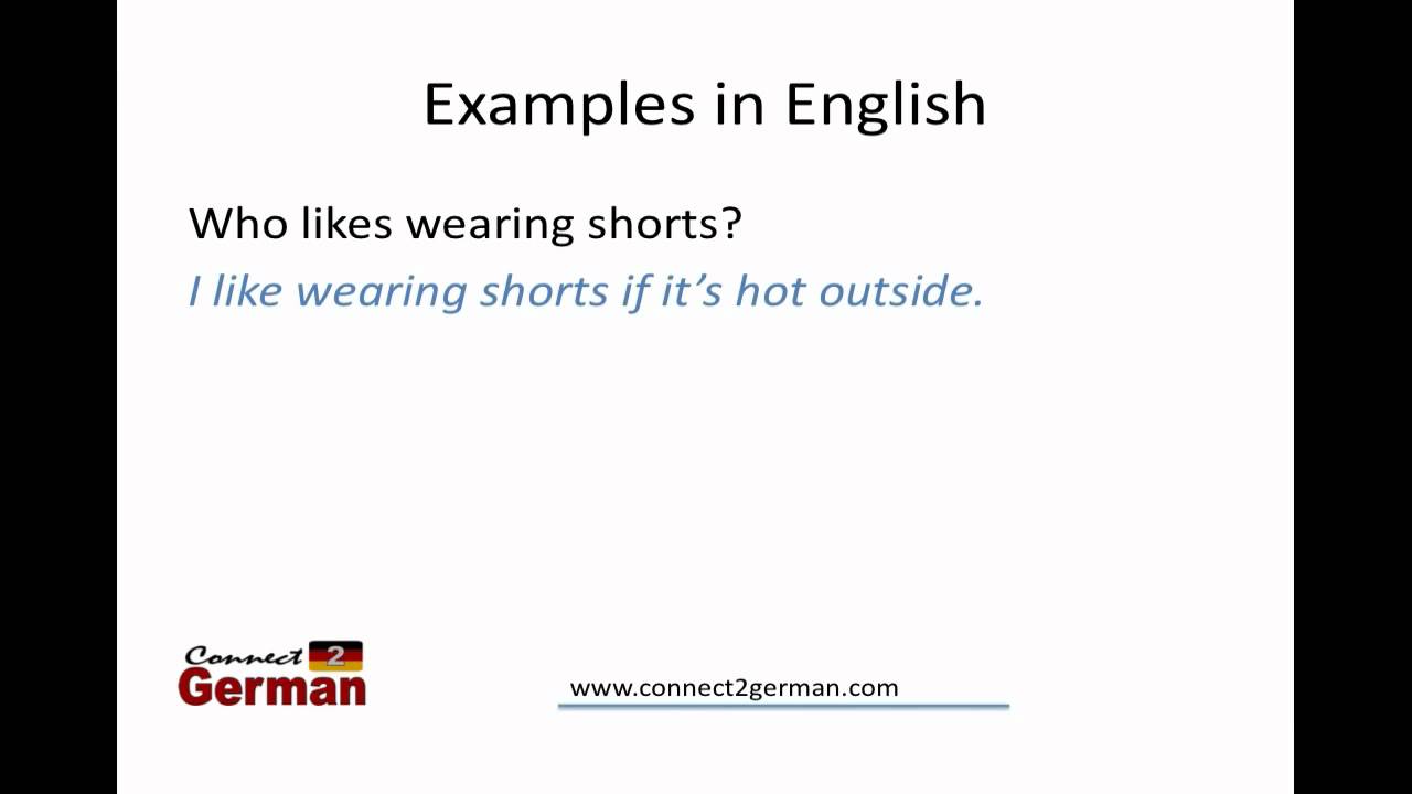 Conditional Sentences In German wenn Clause Part 1 YouTube