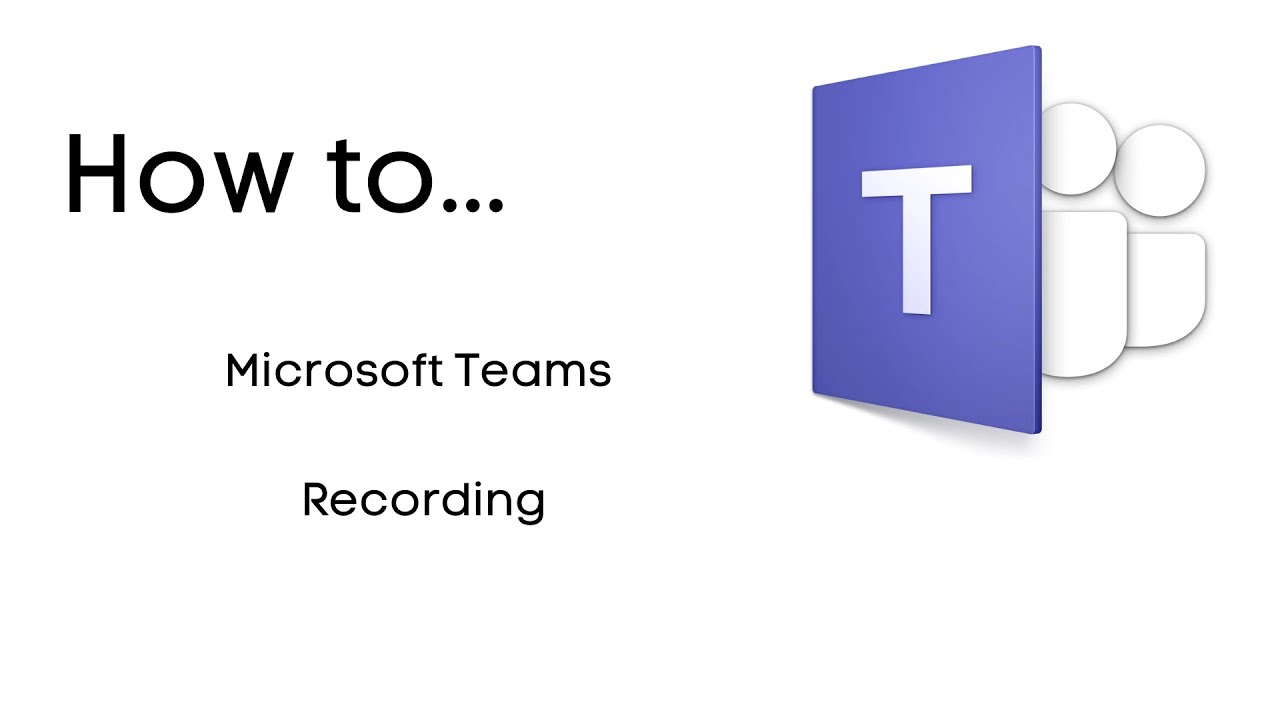 Microsoft Teams Meetings Recording YouTube