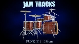 Funk Drum Backing Track (F) | 103 Bpm - MegaBackingTracks
