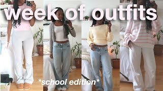 A Week Of School Outfits School Outfit Ideas