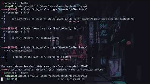 Learning Rust | Building a Command Line Application (minigrep) | ASMR