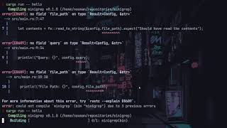 Learning Rust | Building a Command Line Application (minigrep) | ASMR