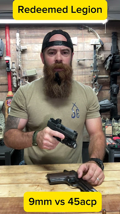 45 ACP vs 9mm: Which is Better? Answer in the Comments #pistolshooting  #firearmstraining #guntuber