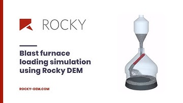 Blast furnace loading simulation using Rocky DEM