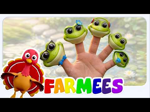 カエルのフィンガー・ファミリー・ソング | 子供向け教育動画 - Farmess