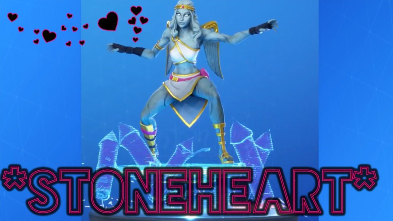 *NEW*STONEHEART Skin Showcase and Emotes Fortnite Season X Skins