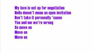 HILARY DUFF BETWEEN YOU AND ME LYRICS!