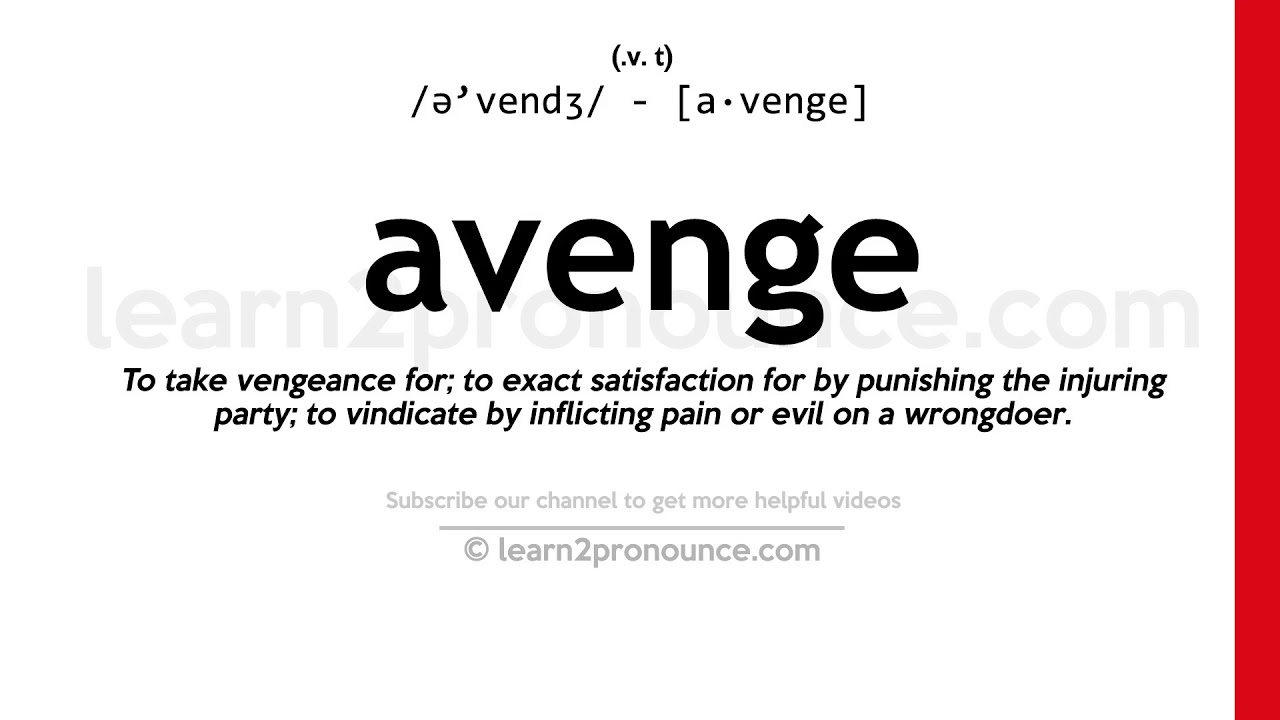 AVENGE definition in American English