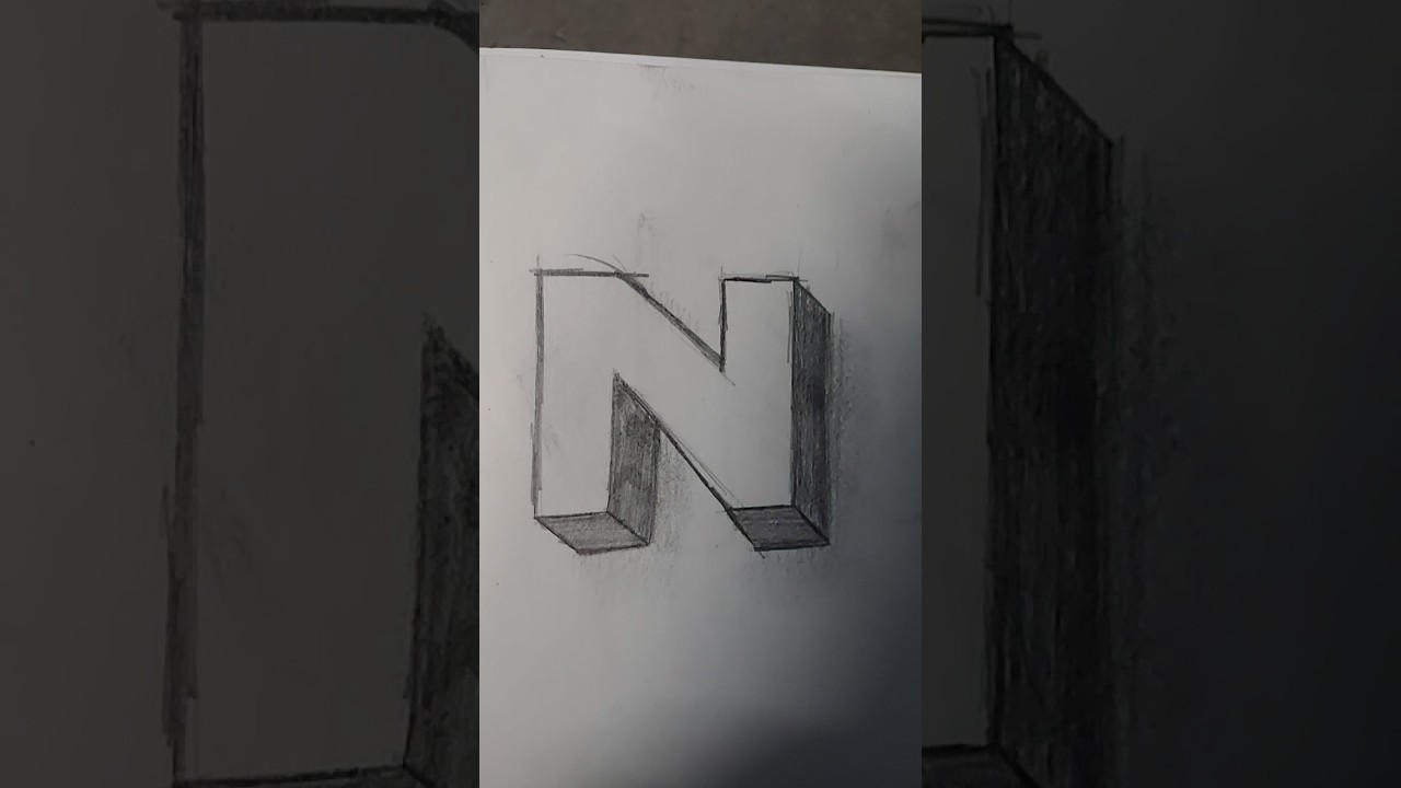 How to draw N in 3D 