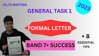 WRITING TASK 1 for IELTS General - Formal Letter.