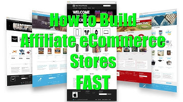 How to create Affiliate Store Websites   Amazon AliExpress Walmart Ebay