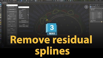 How to remove residual splines in 3dsMax with Spline Cleaner