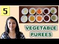 बच्चों के लिए वेजिटेबल प्यूरी | 5 Vegetable Purees For 6-10 Month Old Babies