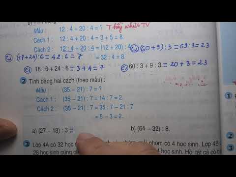 Video TOÁN LỚP 4 - SGK/ Trang 76 - PHÉP CHIA - CHIA MỘT TỔNG... - YouTube