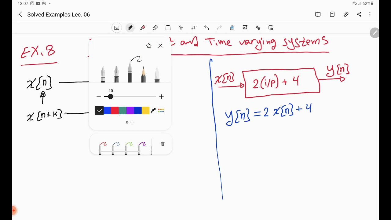 Time invariant and Time Variant Systems Part 09 - YouTube