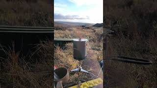 firemaple + soto windmaster. rapid boil