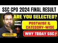 SSC CPO 2024 Final Result & Cutoff Department wise| Congratulations but Why SSC?